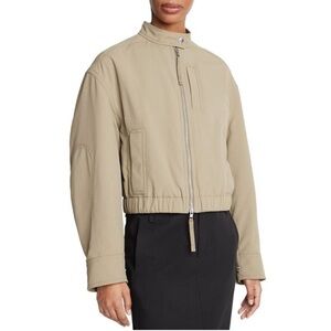 Vince Womens  Cropped Bomber Jacket